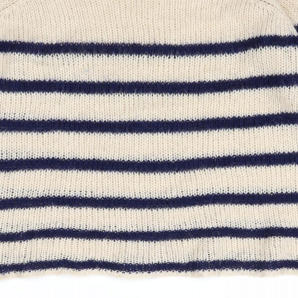 Topshop Womens Multicoloured Striped Knit Pullover Jumper Size 6