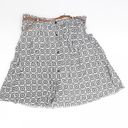 Atmosphere Womens Multicoloured Geometric  A-Line Skirt Size 6