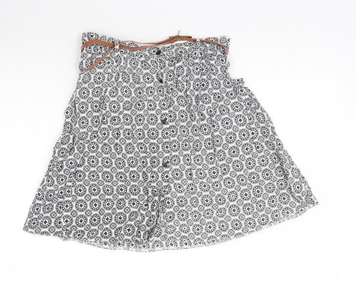 Atmosphere Womens Multicoloured Geometric A-Line Skirt Size 6