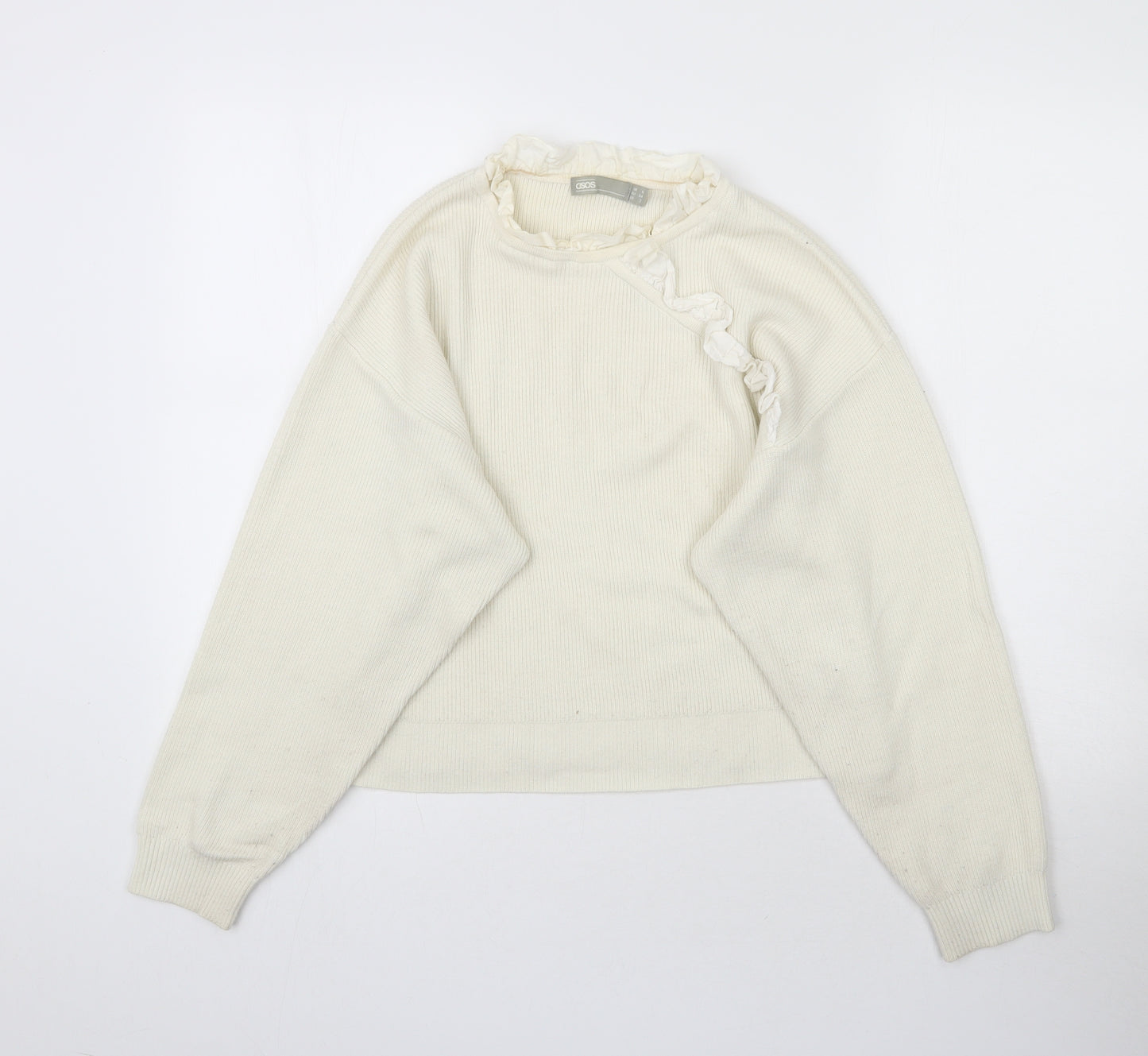 ASOS Womens Ivory  Knit Pullover Jumper Size 6