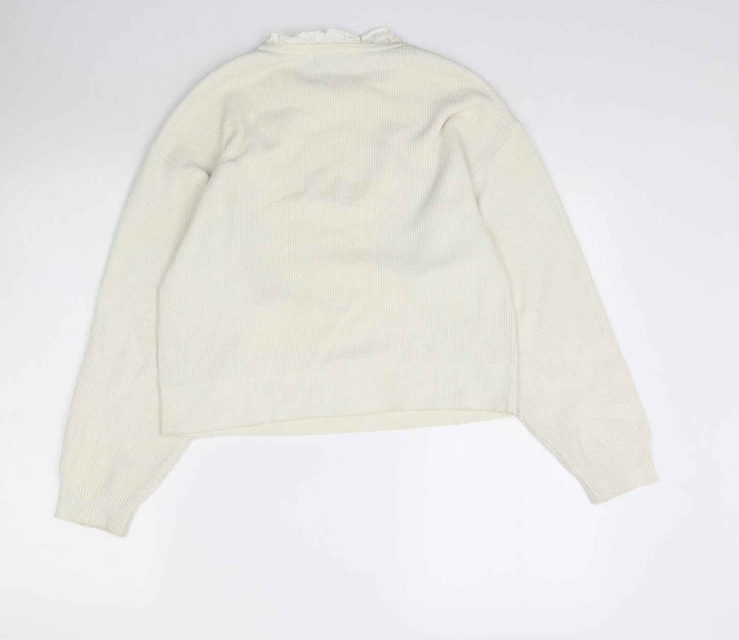 ASOS Womens Ivory  Knit Pullover Jumper Size 6