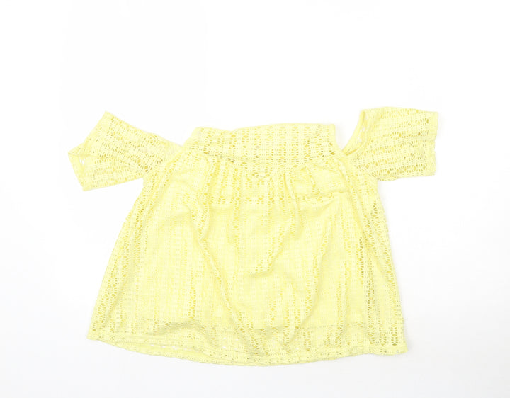 River Island Womens Yellow   Basic Blouse Size 8