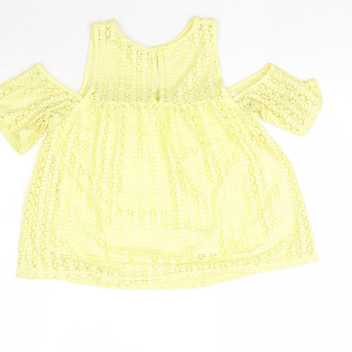 River Island Womens Yellow   Basic Blouse Size 8
