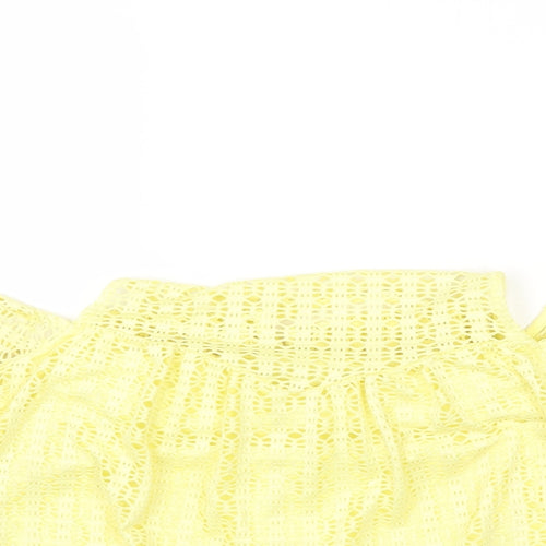 River Island Womens Yellow   Basic Blouse Size 8