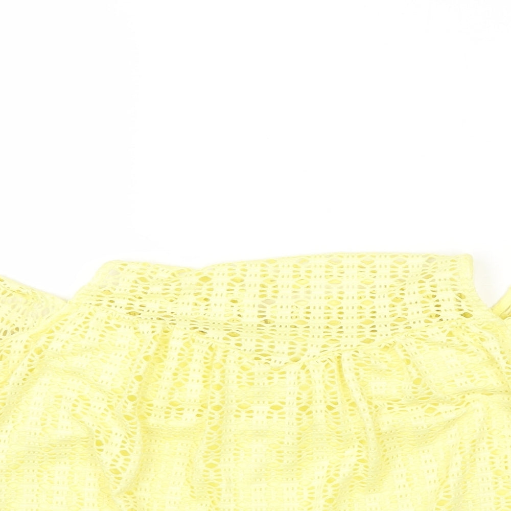 River Island Womens Yellow   Basic Blouse Size 8