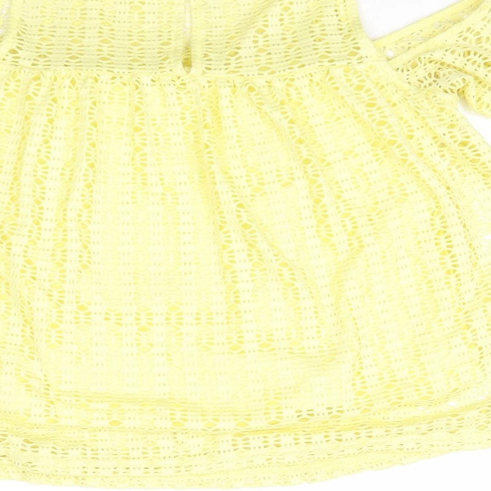 River Island Womens Yellow   Basic Blouse Size 8