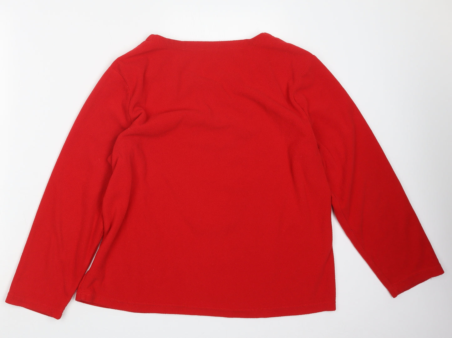 George Womens Red Geometric  Top Pyjama Top Size 16  - Christmas