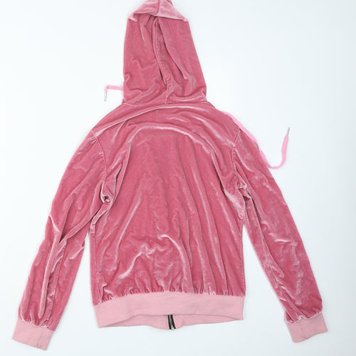 Preworn Womens Pink   Full Zip Hoodie Size L