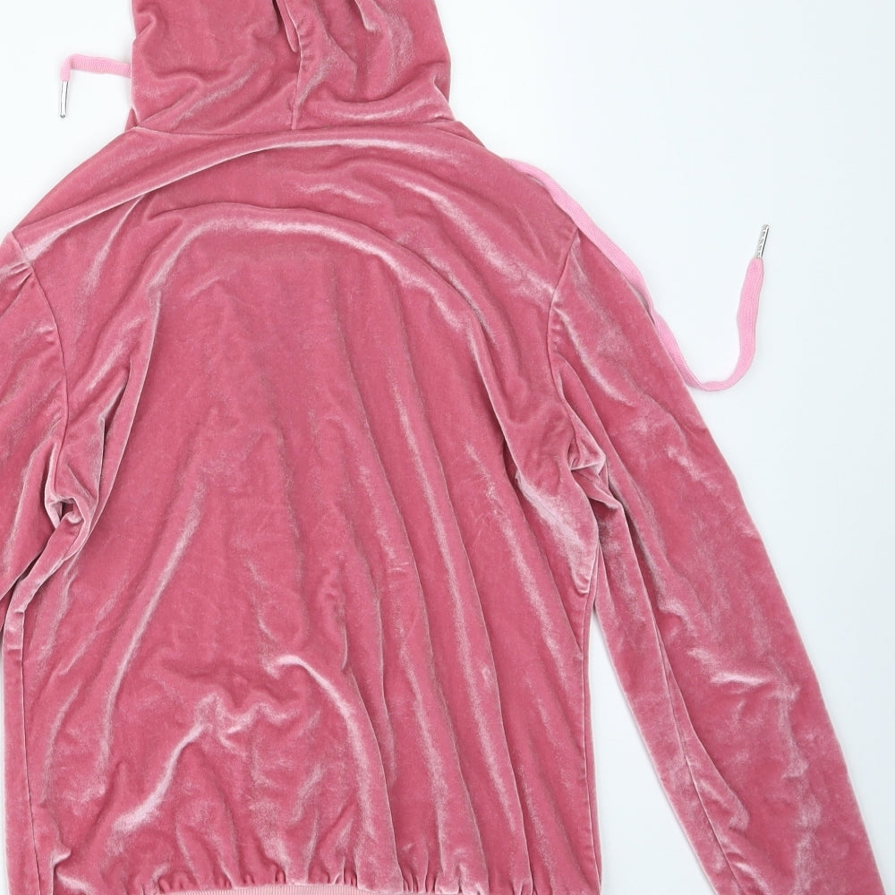 Preworn Womens Pink   Full Zip Hoodie Size L