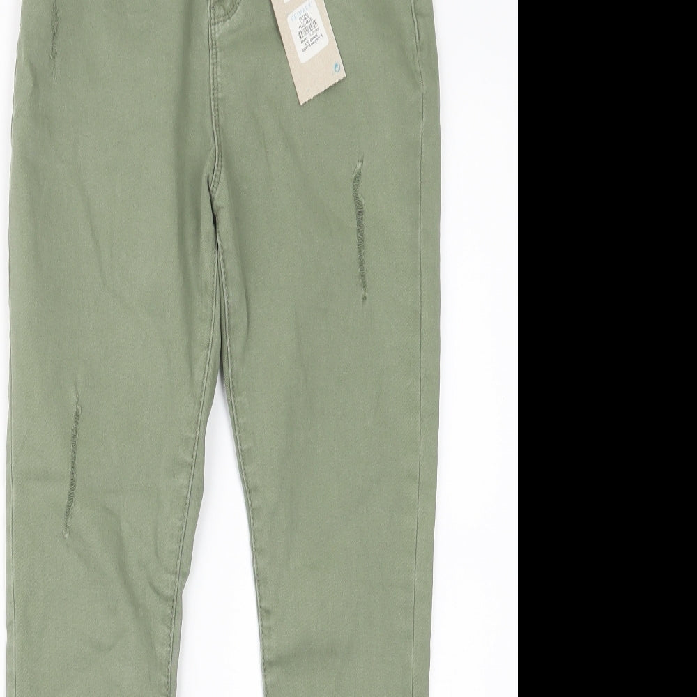 Denim Co. Girls Green  Denim Straight Jeans Size 11-12 Years