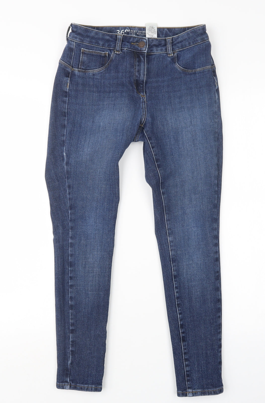 NEXT Womens Blue  Denim Skinny Jeans Size 10 L25 in