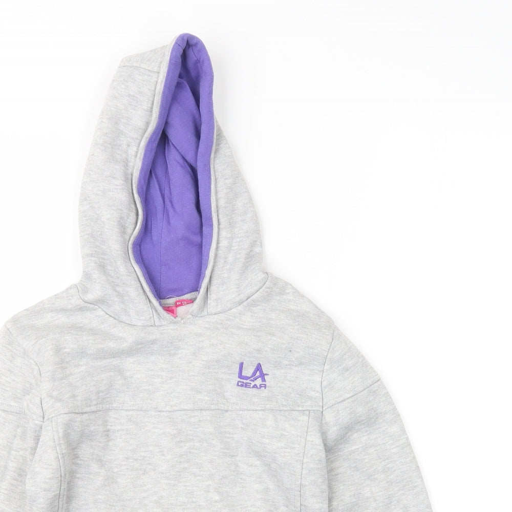 LA Gear Girls Grey   Pullover Hoodie Size 9-10 Years