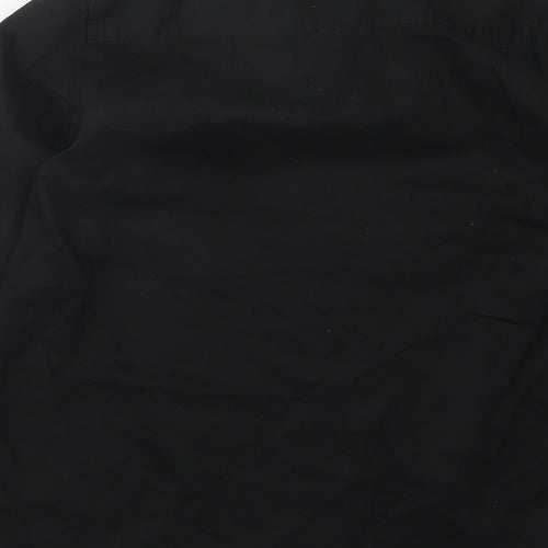 Common People Mens Black  Denim Jacket  Size S