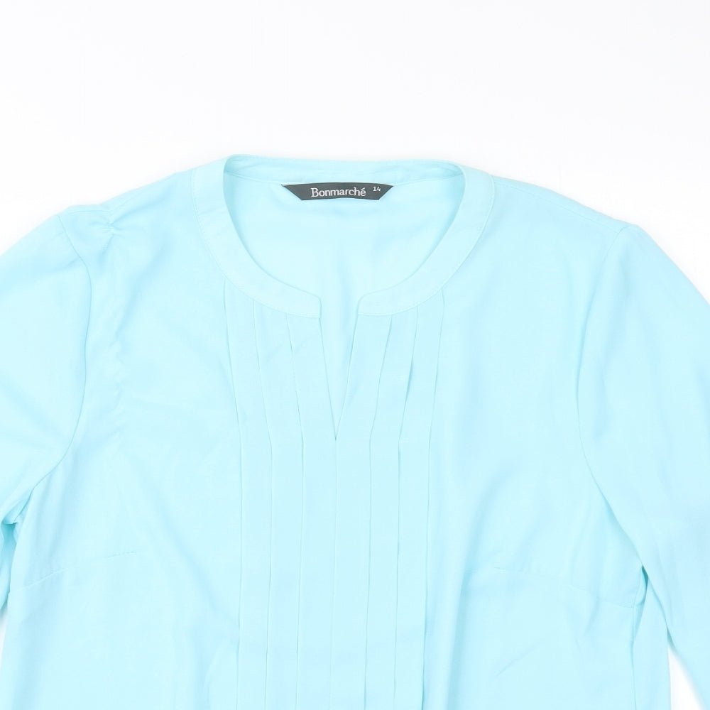 Bonmarché Womens Blue   Basic Blouse Size 14