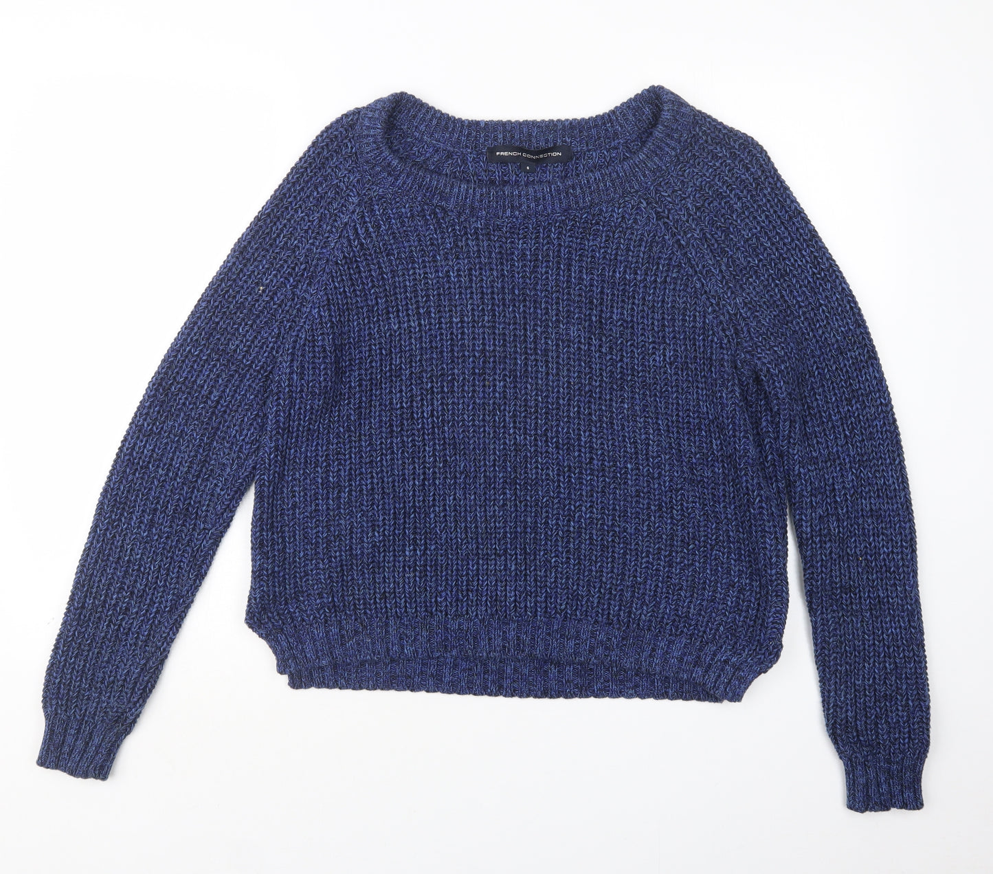 French Connection Womens Blue  Knit Pullover Jumper Size S