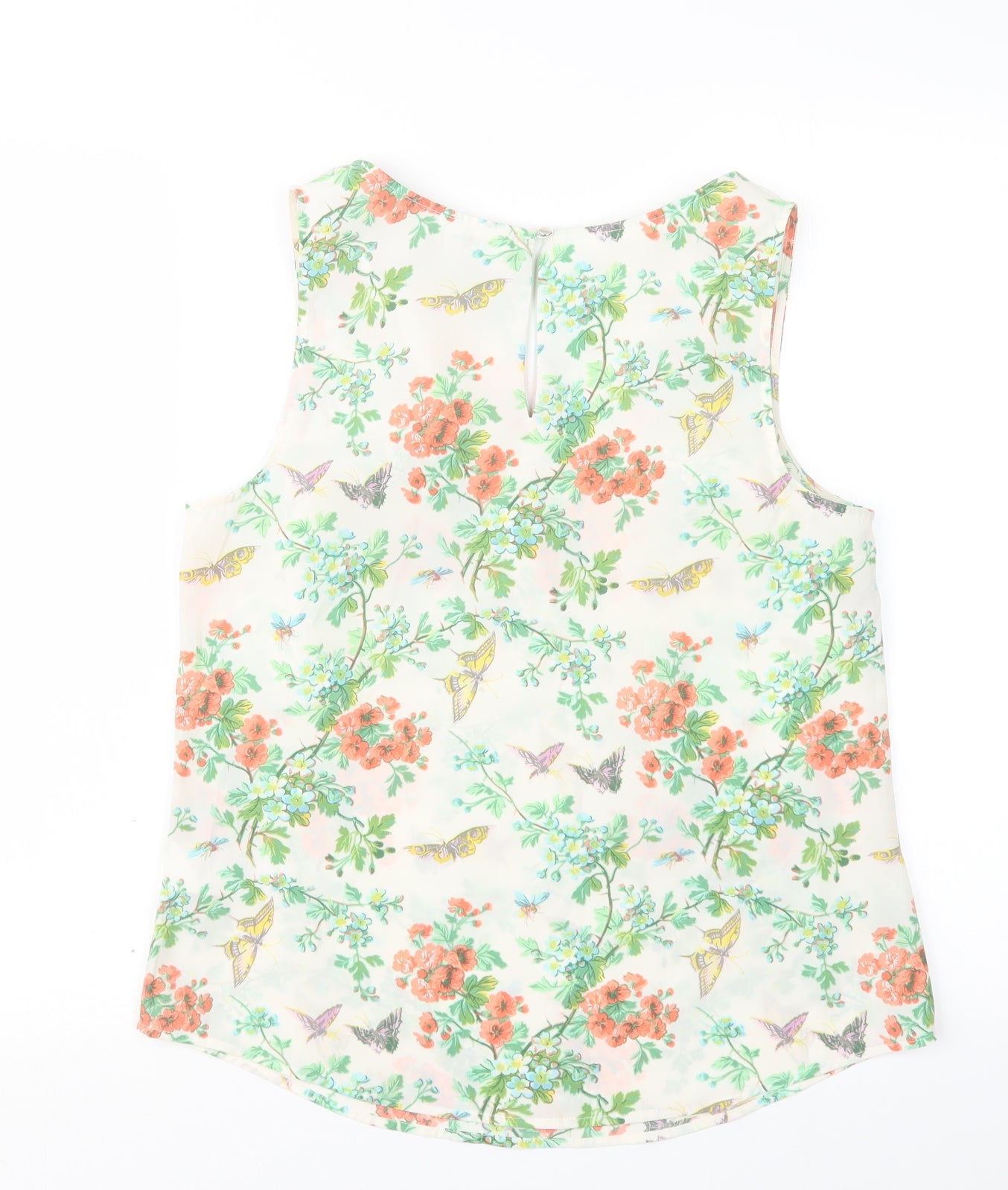 Oasis Womens Green Geometric  Basic Blouse Size 12