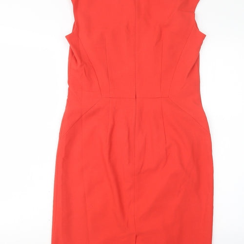 Laura Ashley Womens Orange   Shirt Dress  Size 10