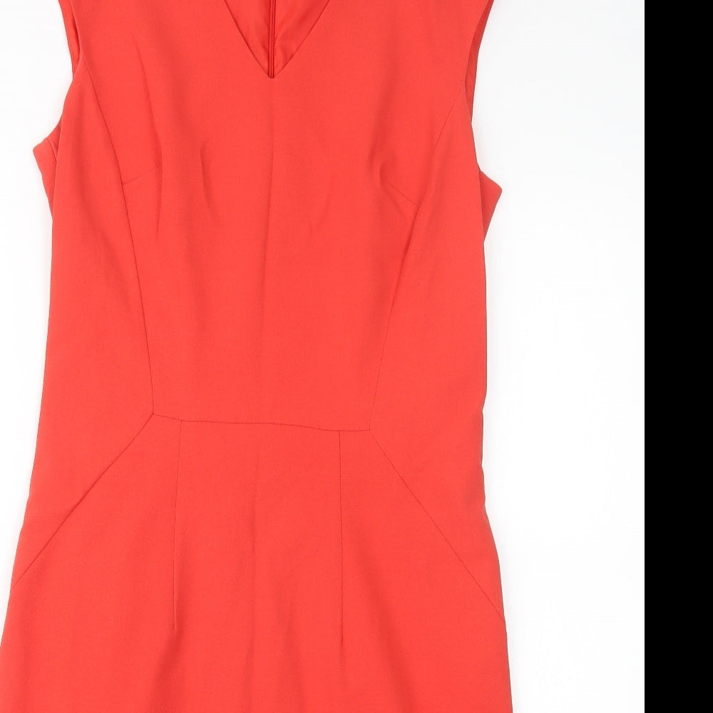 Laura Ashley Womens Orange   Shirt Dress  Size 10
