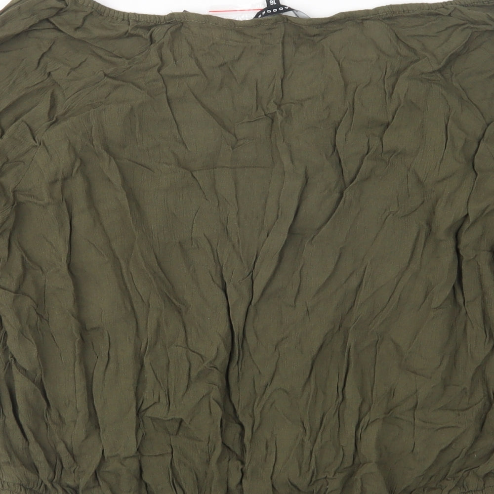 Peacocks Womens Green   Basic Blouse Size 16