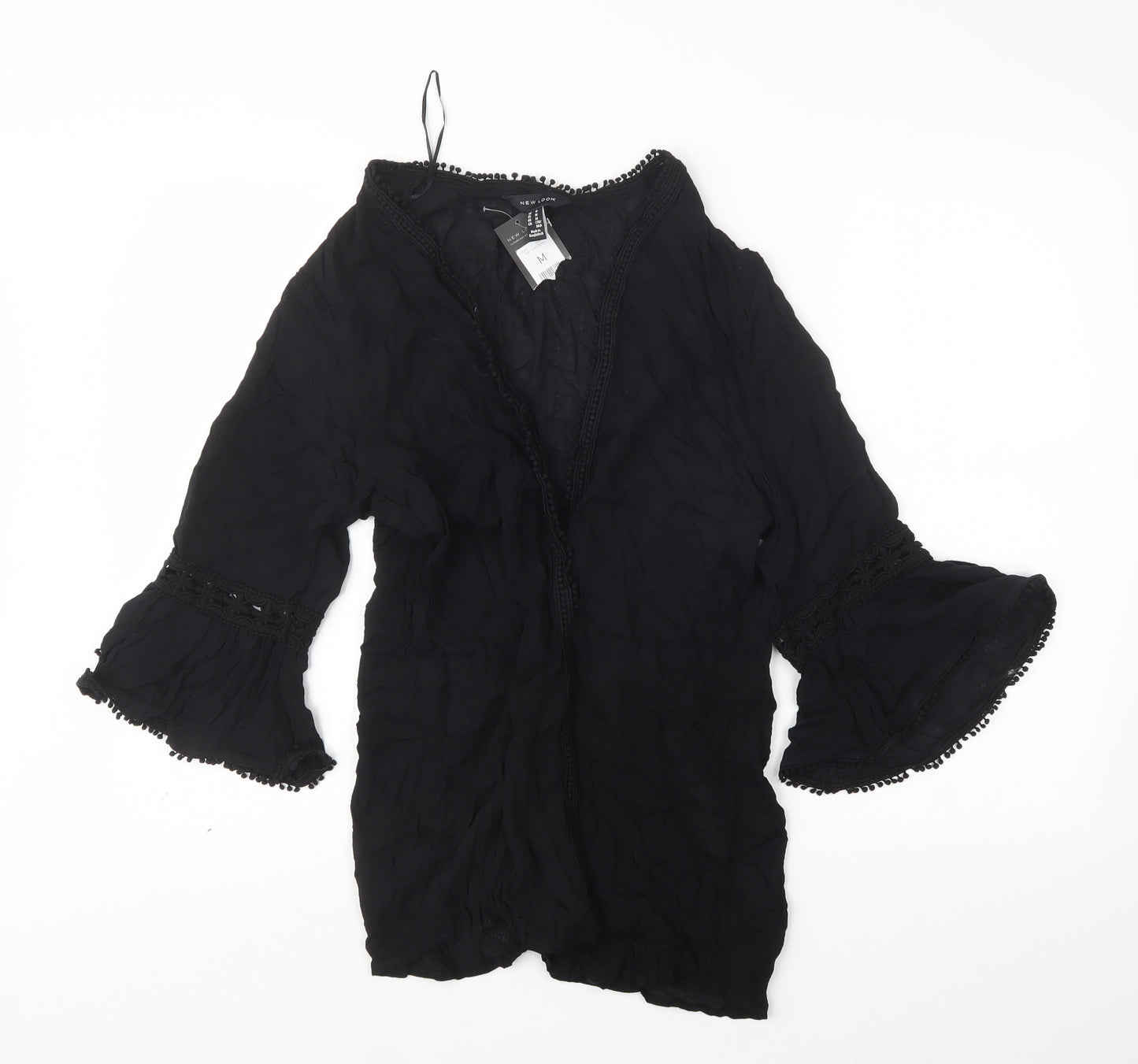 New Look Womens Black   Kimono Jacket Size M