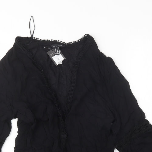 New Look Womens Black   Kimono Jacket Size M