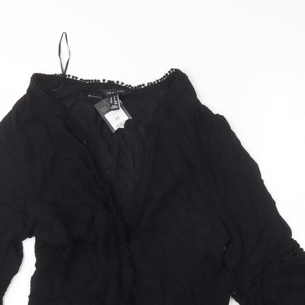 New Look Womens Black   Kimono Jacket Size M