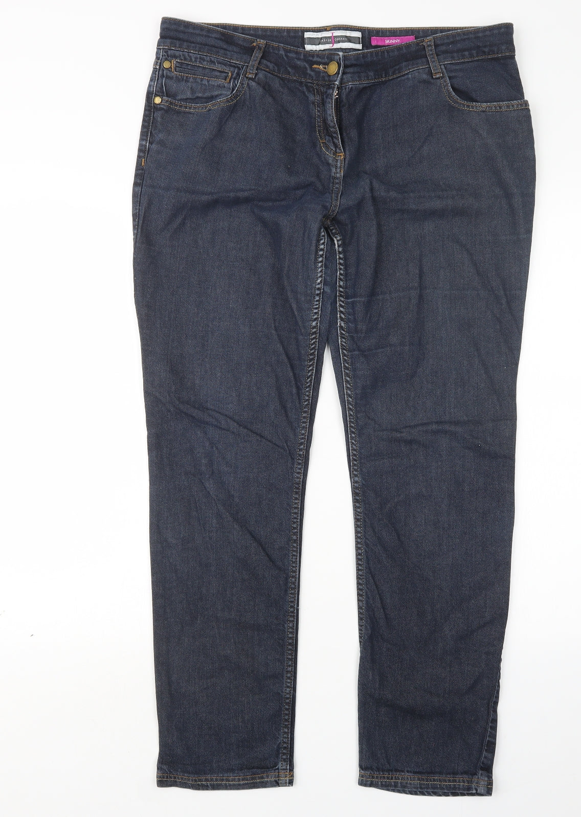 Jasper Conran Womens Blue  Denim Skinny Jeans Size 16 L28 in
