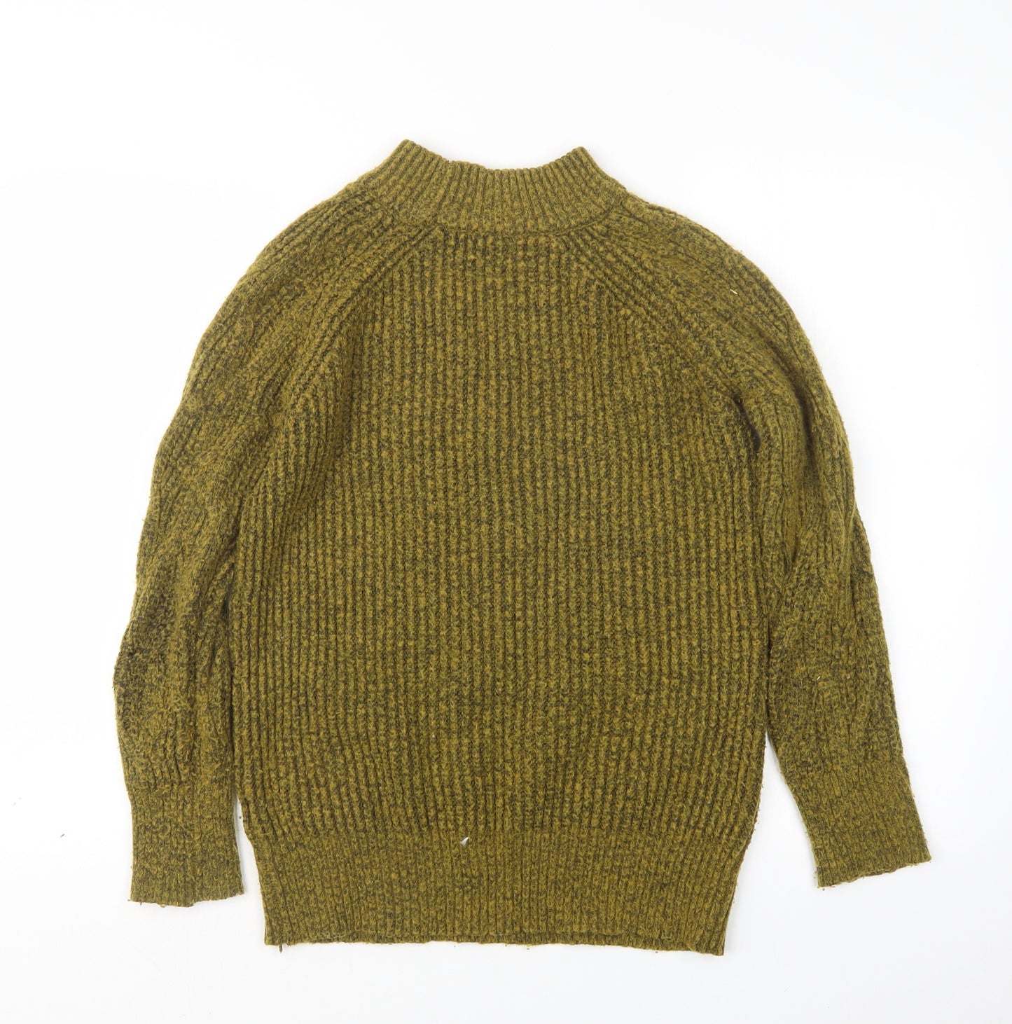 Papaya Womens Yellow  Knit Pullover Jumper Size S