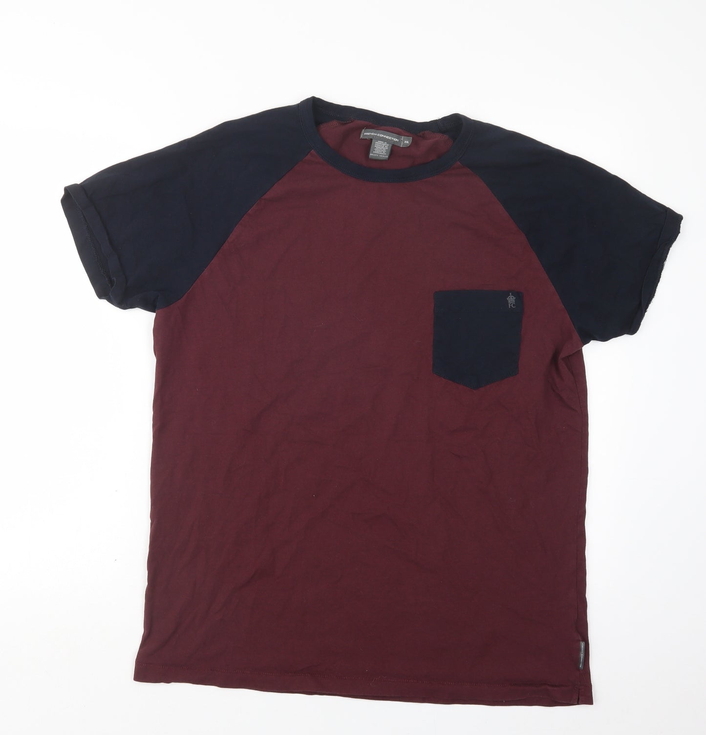 French Connection Mens Purple    T-Shirt Size 2XL