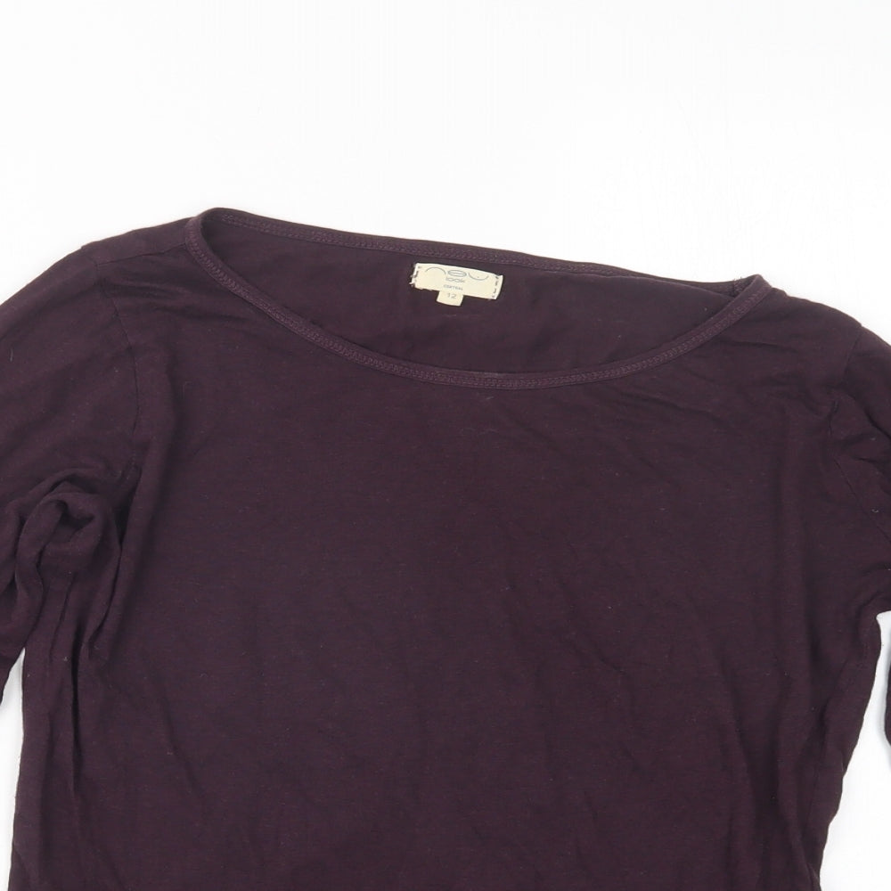 New Look Womens Purple   Basic T-Shirt Size 12