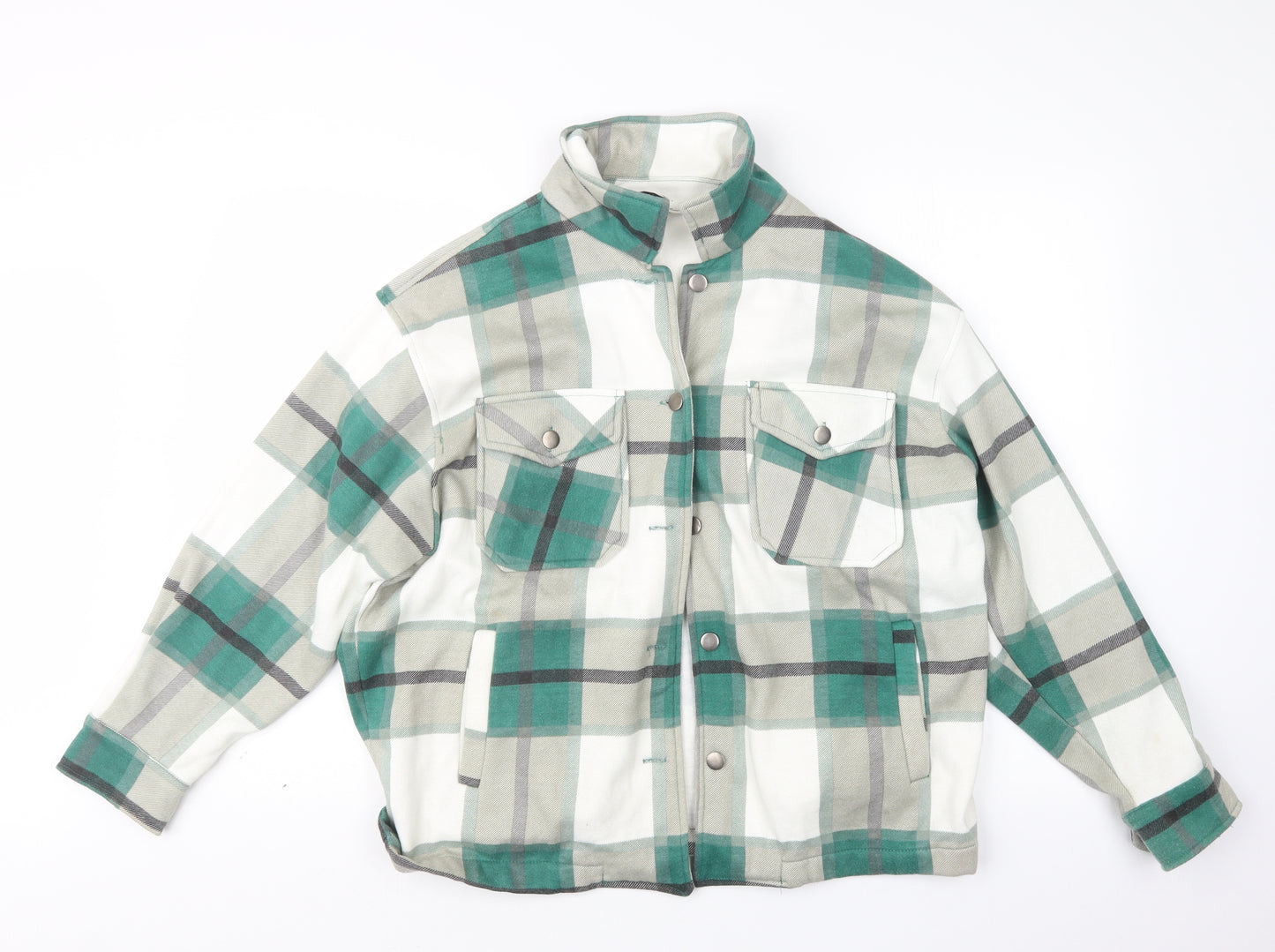 Rising Womens Green Check  Jacket  Size M