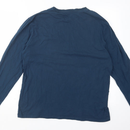 NEXT Mens Blue Geometric   Pyjama Top Size L