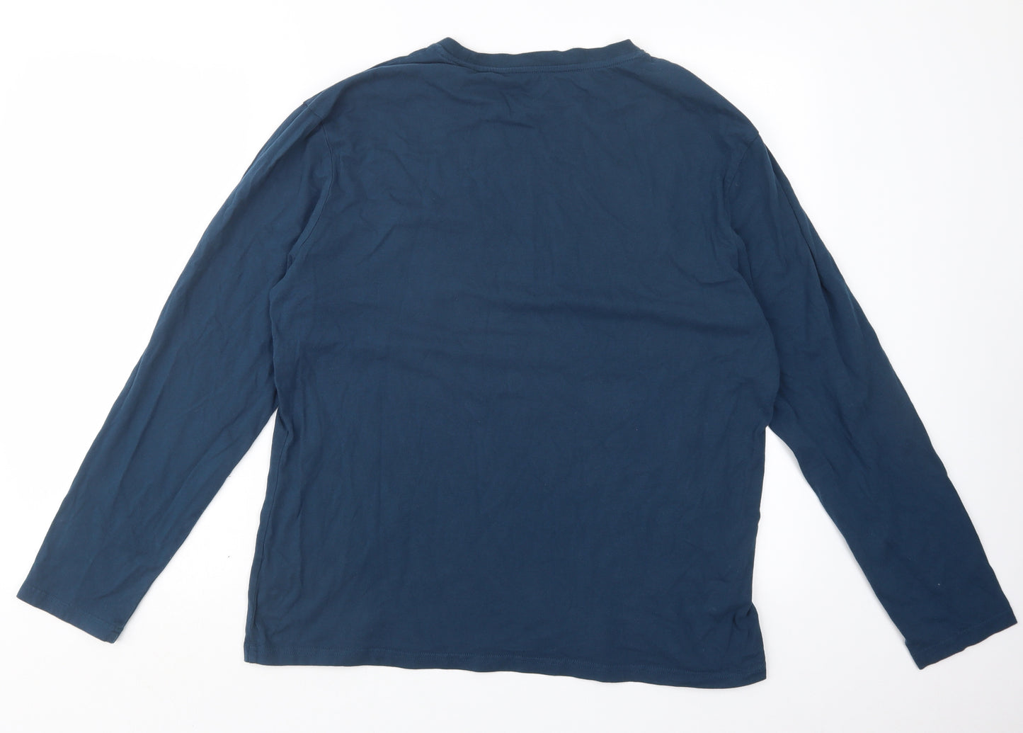 NEXT Mens Blue Geometric   Pyjama Top Size L