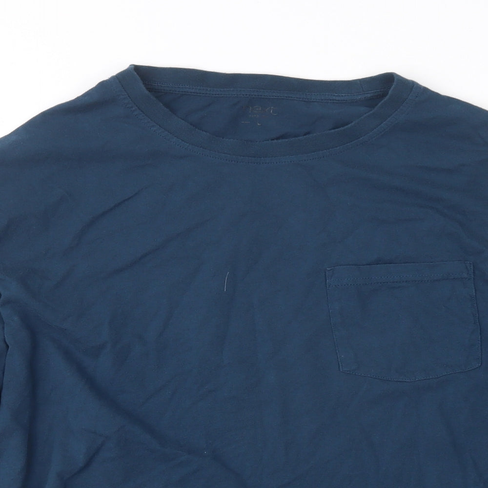 NEXT Mens Blue Geometric   Pyjama Top Size L