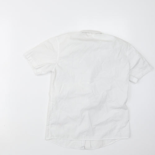 Lily & Dan Girls White   Basic Button-Up Size 9-10 Years