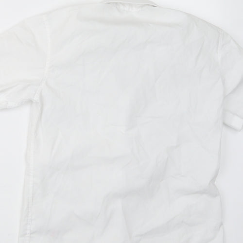 Lily & Dan Girls White   Basic Button-Up Size 9-10 Years