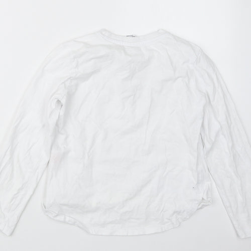 Reebok Boys White   Basic T-Shirt Size 11-12 Years