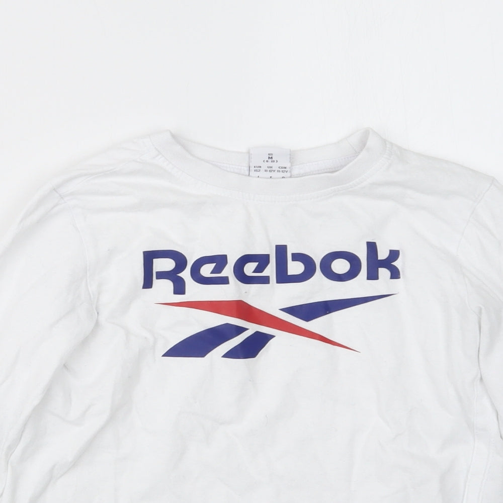Reebok Boys White   Basic T-Shirt Size 11-12 Years