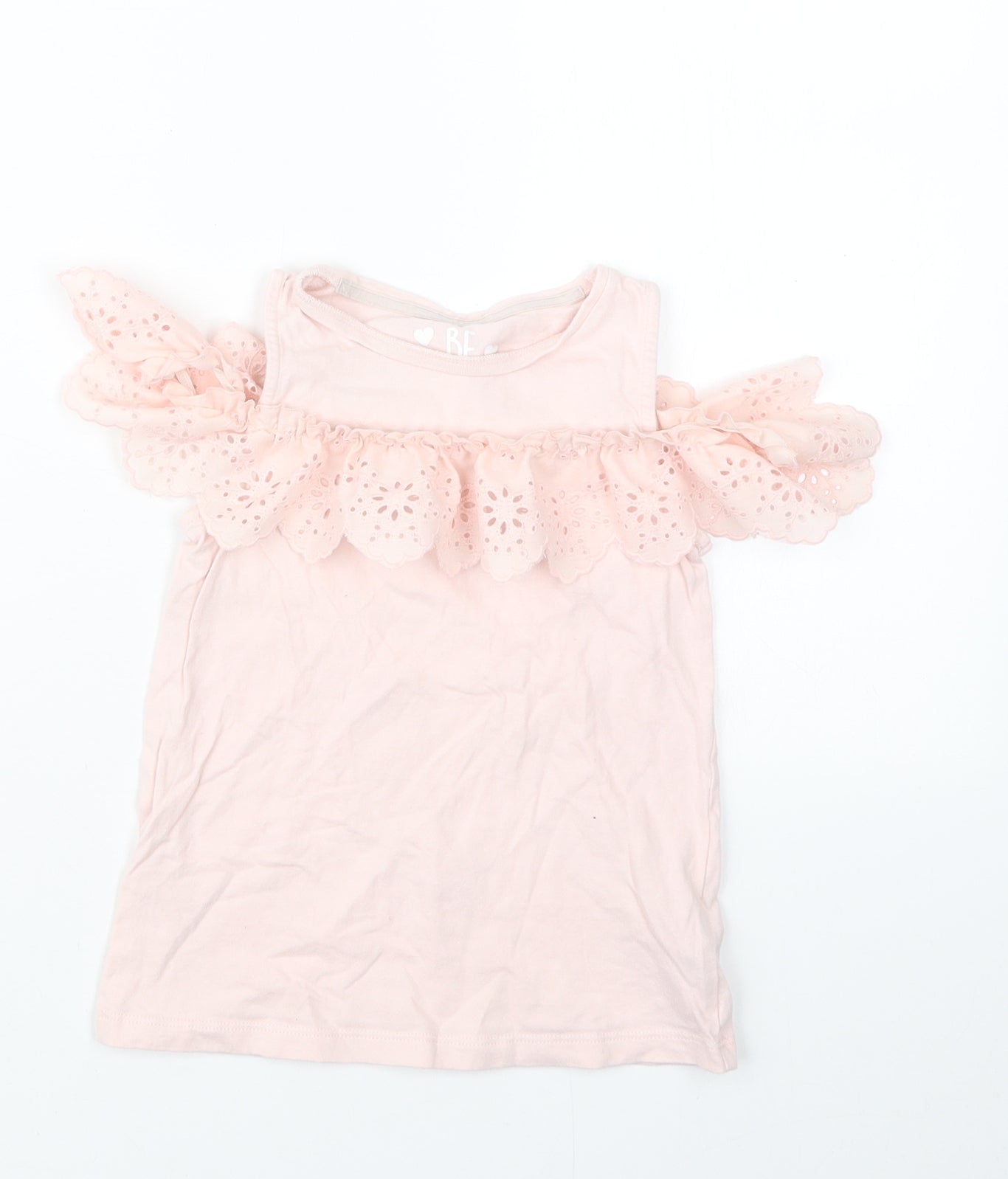 F&F Girls Pink   Basic T-Shirt Size 5-6 Years