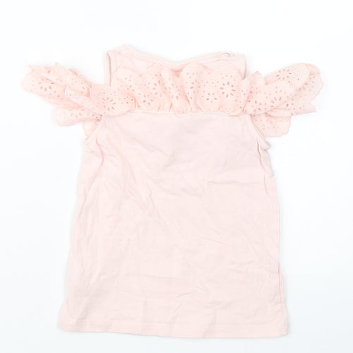F&F Girls Pink   Basic T-Shirt Size 5-6 Years