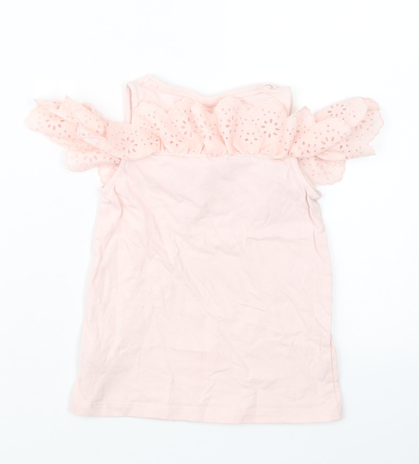 F&F Girls Pink   Basic T-Shirt Size 5-6 Years