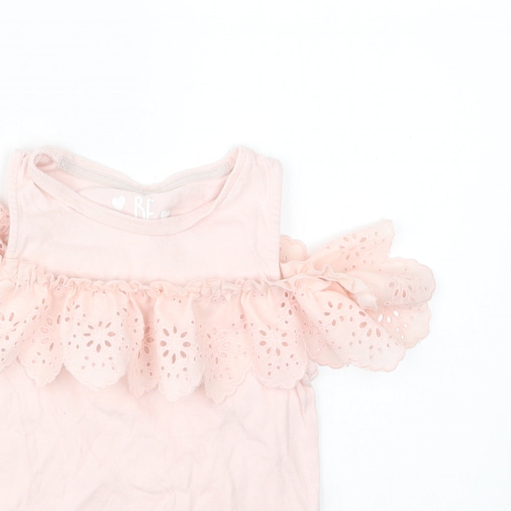 F&F Girls Pink   Basic T-Shirt Size 5-6 Years