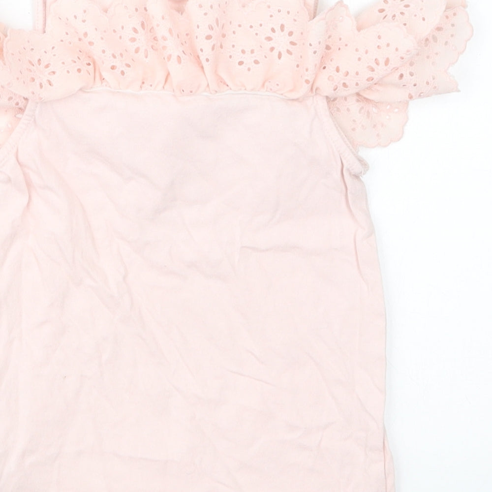 F&F Girls Pink   Basic T-Shirt Size 5-6 Years
