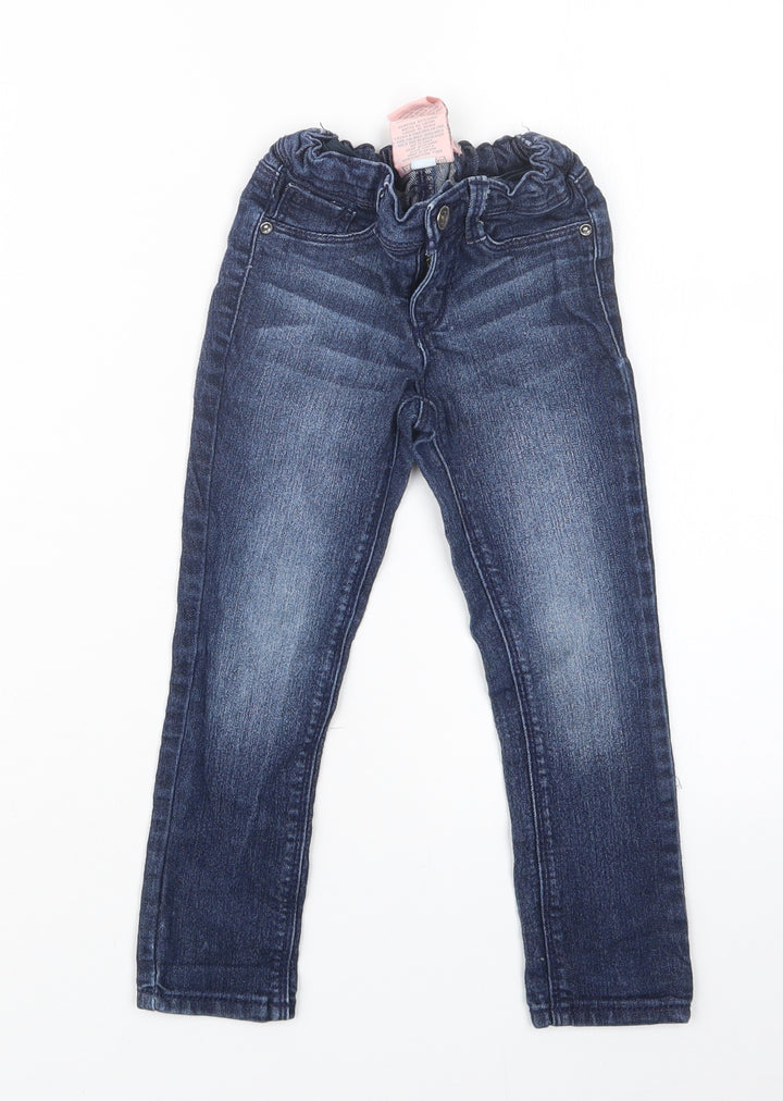 Squeeze Girls Blue Denim Straight Jeans Size 4 Years