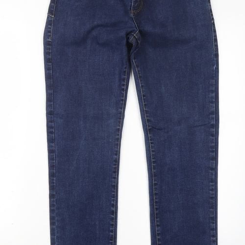 Jasper Conran Womens Blue  Denim Straight Jeans Size 14 L29 in
