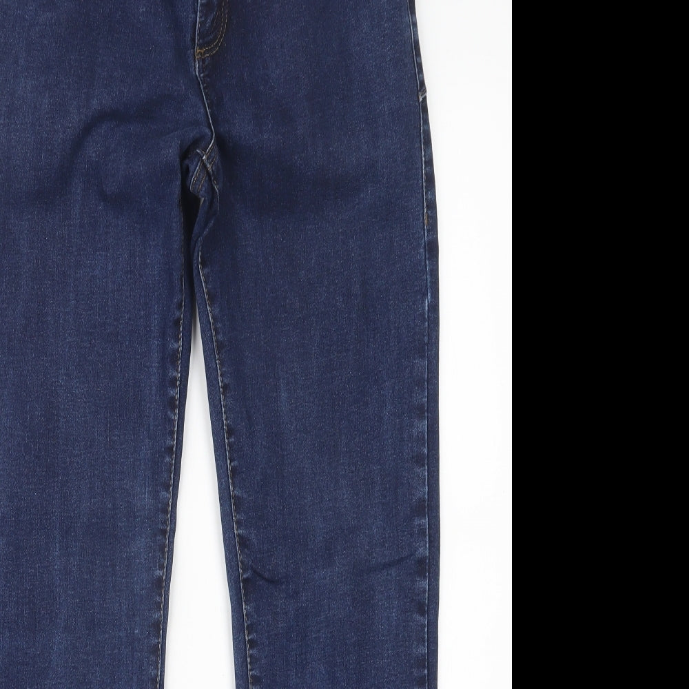 Jasper Conran Womens Blue  Denim Straight Jeans Size 14 L29 in