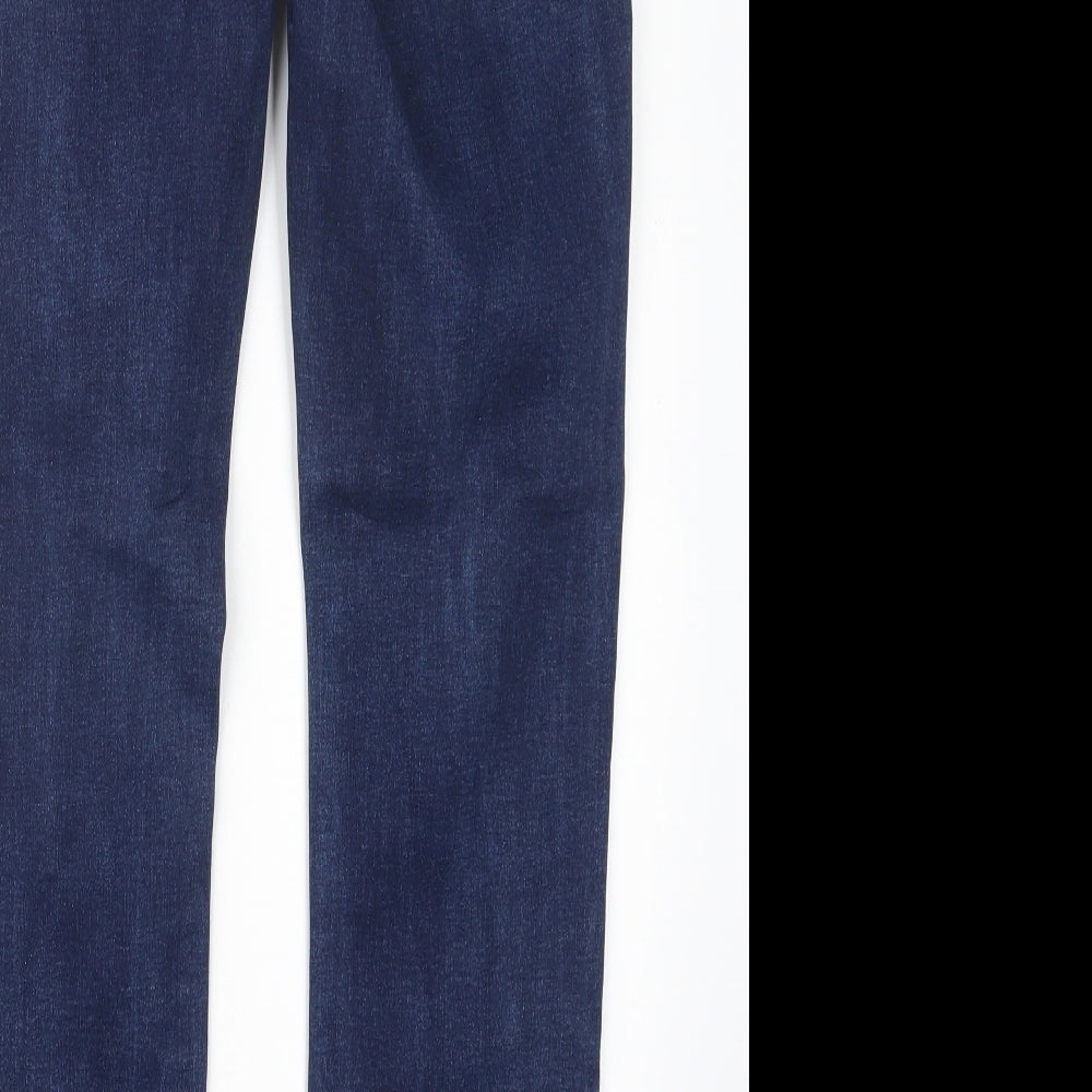 Jasper Conran Womens Blue  Denim Straight Jeans Size 14 L29 in