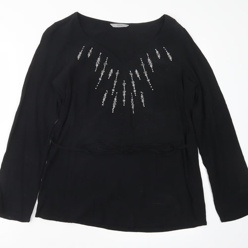 Marks and Spencer Womens Black   Basic Blouse Size 12