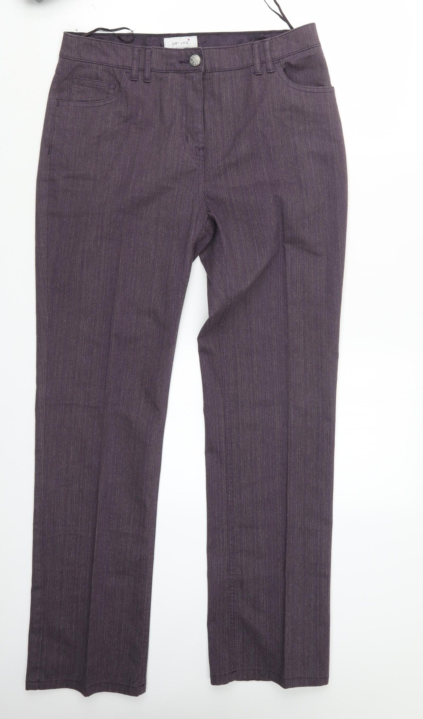 Per Una Womens Purple   Trousers  Size 14 L31 in