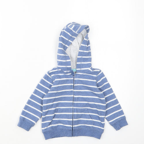 F&F Boys Blue Striped  Jacket  Size 3-6 Months